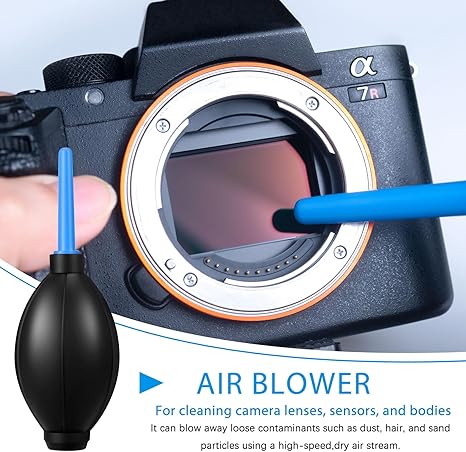 Camera Cleaning kit - Professional Camera Lens Cleaning Kit,Complete DSLR & Mirrorless Camera Sensor Cleaning Set Kit with Lens Pen, Blower, Brush, and Solution for Photography Essentials