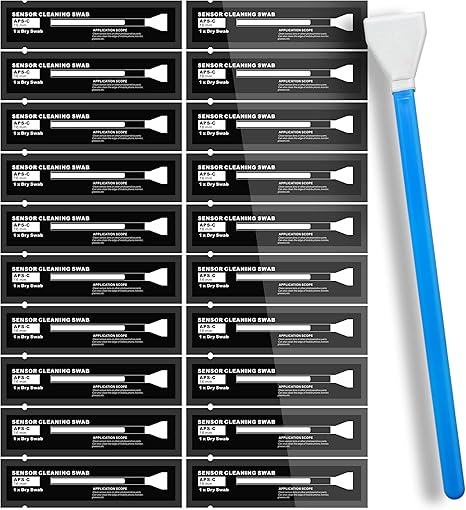 Sensor Cleaning Swabs for APS-C Sensors of DDR DSLR or SLR Camera (20 Pack of 16 mm Sensor Cleaning Swabs) (HCS-16)